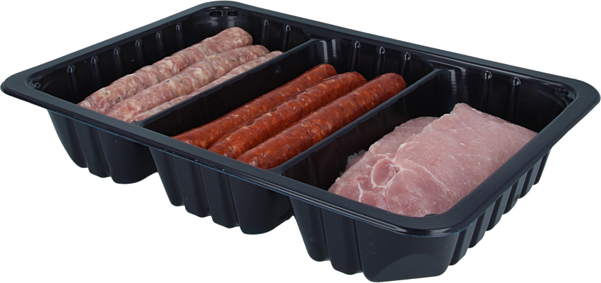 Plateaux De Conservation Alimentaire Réutilisables - Lot De 2 - Empilables, Couvercle étanche - 30 X 20 Cm - Rouge