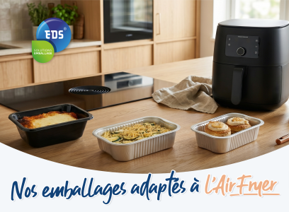 Emballages compatibles Air Fryer : traiteur & rôtisserie